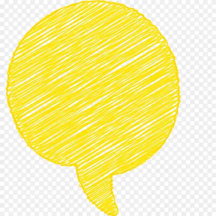语音气球下载对话框图标-涂鸦黄色帧