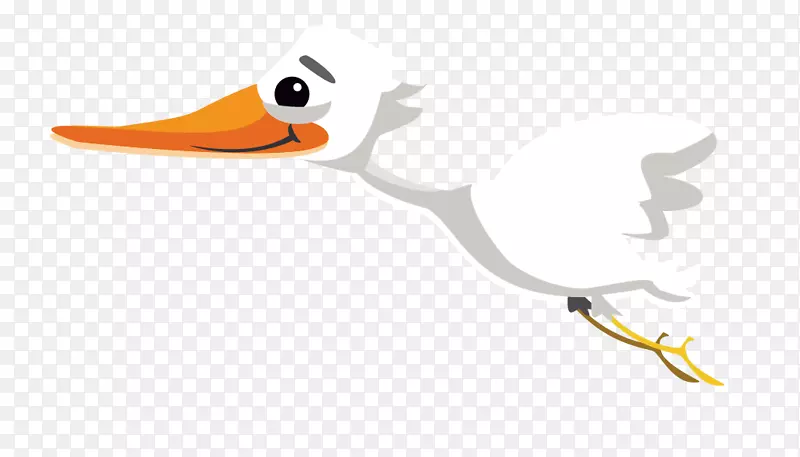 鸭鸟cygnini卡通插图-天鹅
