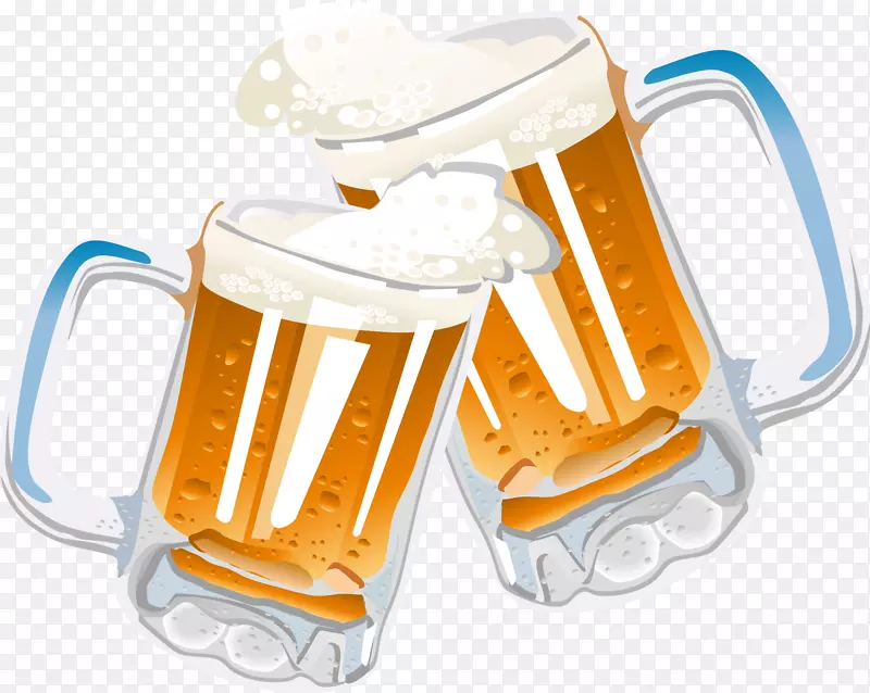 啤酒玻璃器皿饮料剪辑艺术干杯庆祝祝酒词