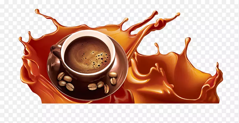 巧克力牛奶图标-创意咖啡