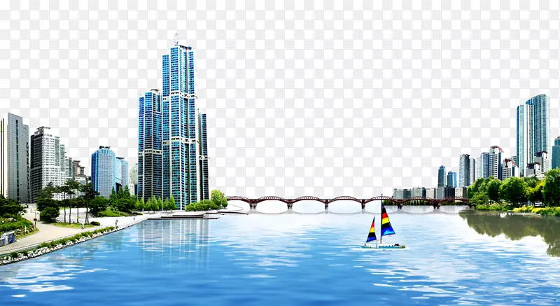 微软Lumia 650建筑河桥背景材料