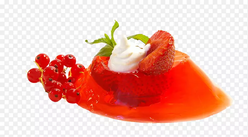 冰沙明胶甜点水果蜜饯草莓果冻