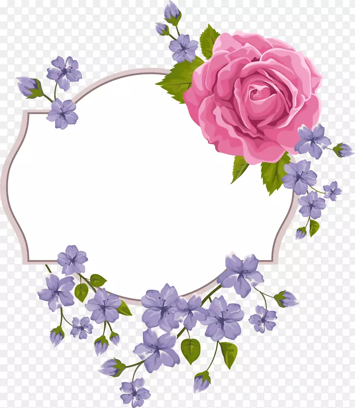 婚礼请柬紫罗兰-紫色花架