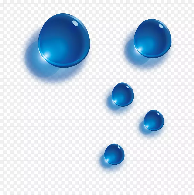 蓝色水滴载体