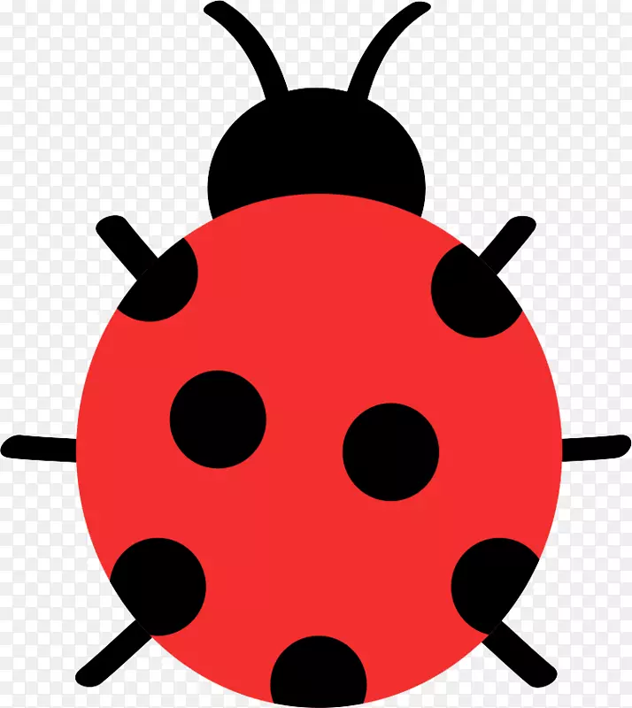 瓢虫剪贴画-红瓢虫