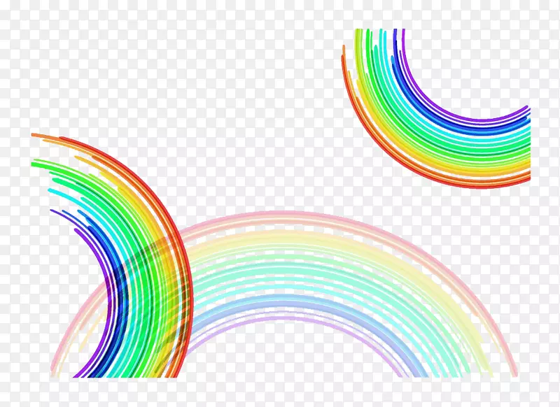 平面设计彩虹-彩虹