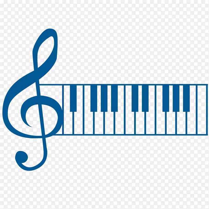 乐器音乐音符爵士萨克斯管键盘蓝色声线材料