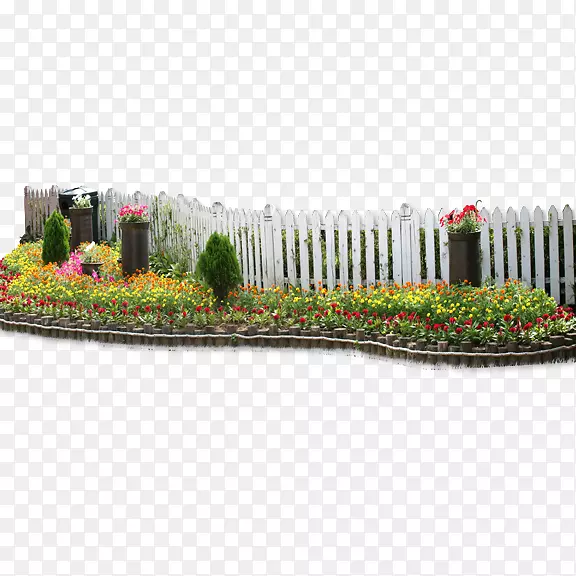篱笆花园剪贴画-花篱笆