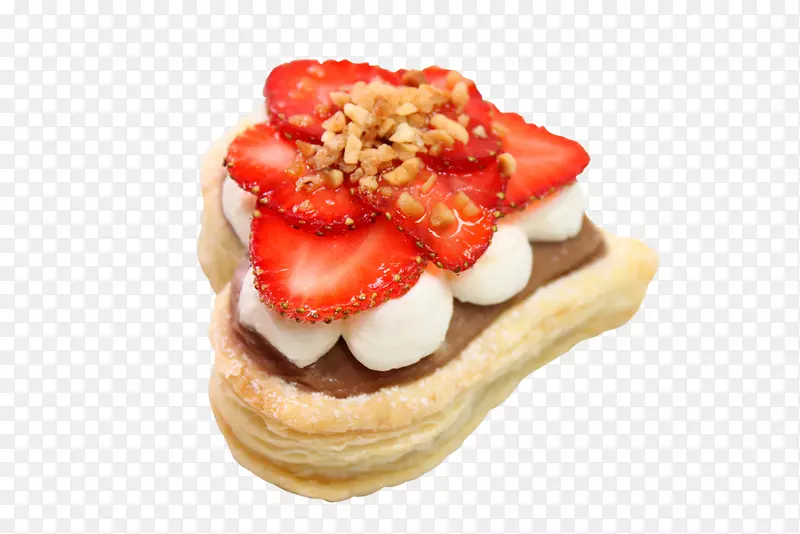 比利时华夫饼比利时料理草莓水果蛋糕草莓糕点