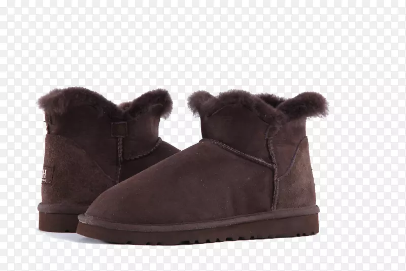雪靴鞋-棕色雪靴