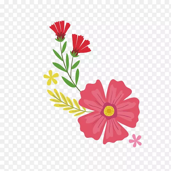 花卉纸绘制-花束