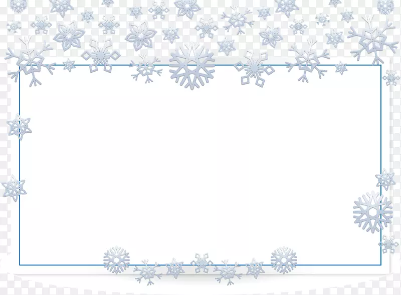 圣诞图标-雪花框架