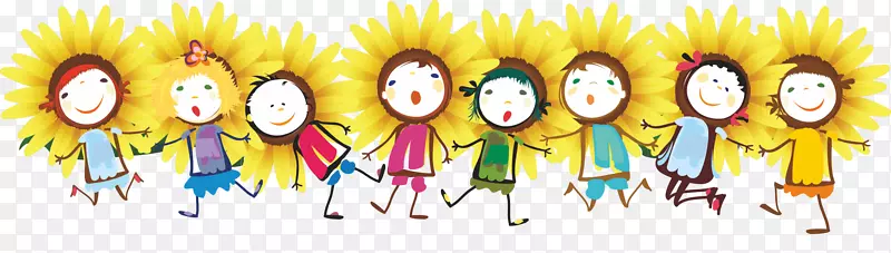 纸袋儿童-向日葵儿童