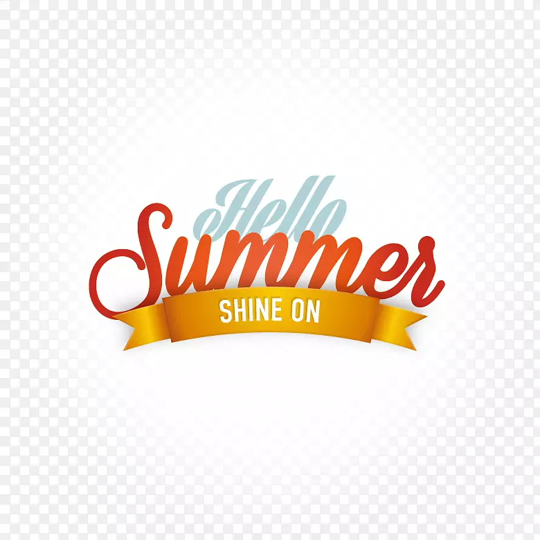 夏季海报-Hello夏季图案