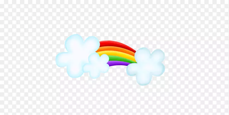 标志天空字体-彩虹