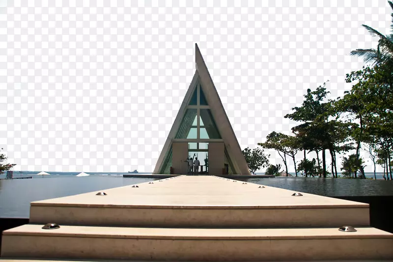 建筑自然-巴厘岛水教堂
