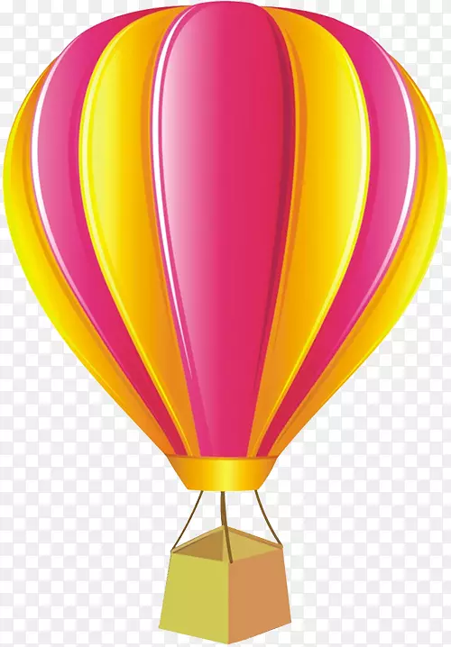 飞行热气球飞机-卡通热气球
