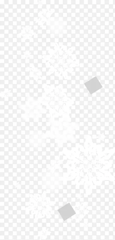 线黑白角点图案-白色雪花漂浮材料
