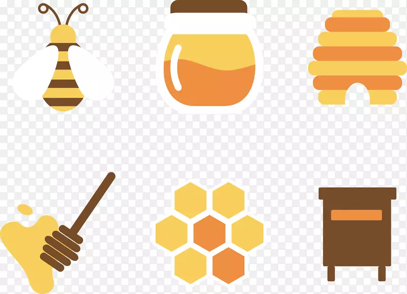 蜂巢蜂蜜-蜂巢式设计的蜂蜜和蜂蜜