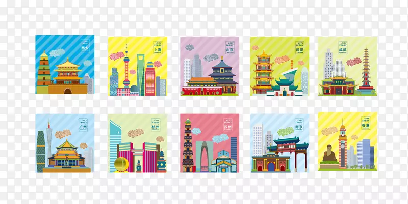 南京武汉香港地标-国内城市地标集