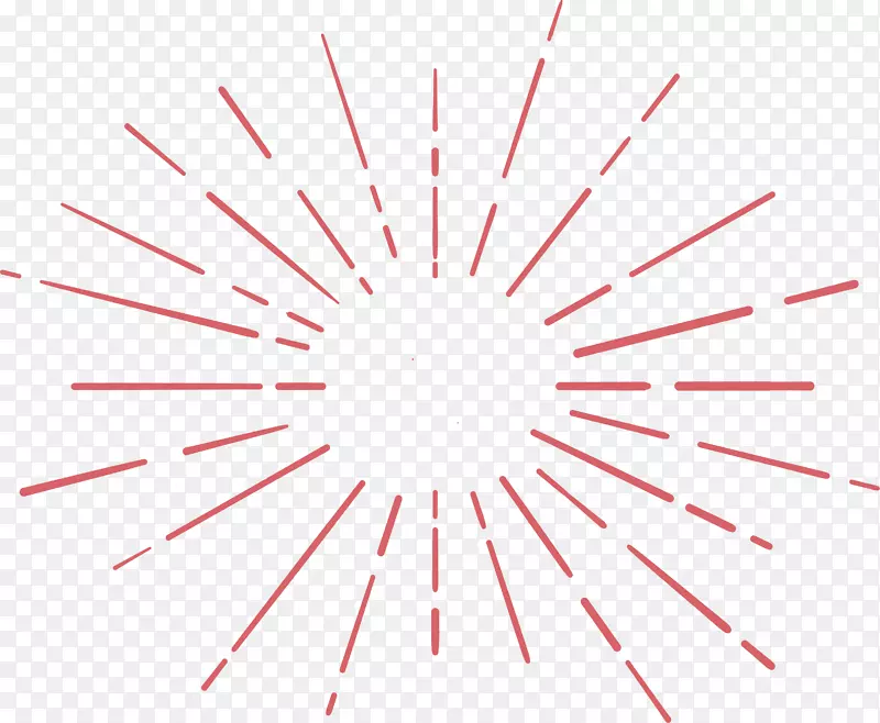 线型图形设计点角图案-粉红射线边框
