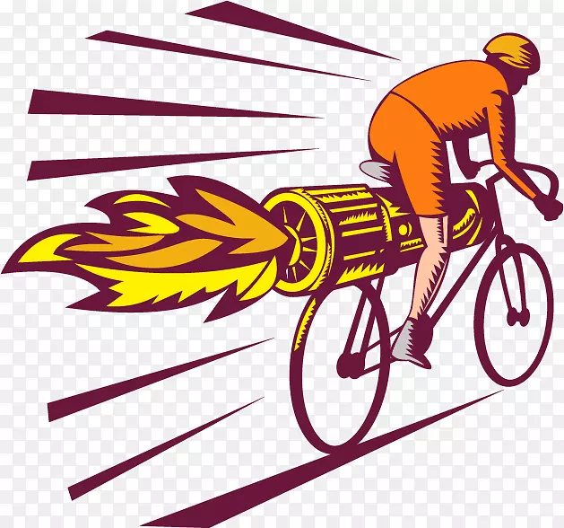 自行车剪贴画自行车赛车喷气发动机自行车