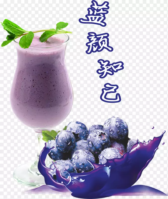 果汁蓝莓茶奶昔保健奶昔蓝莓加蓝莓汁