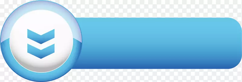 商标技术字体-水晶蓝色共享按钮材料