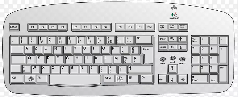 电脑键盘电脑鼠标可伸缩图形剪辑艺术卡通键盘