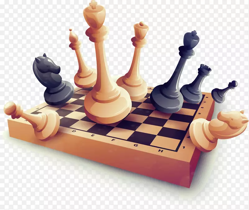 棋盘.手绘国际象棋