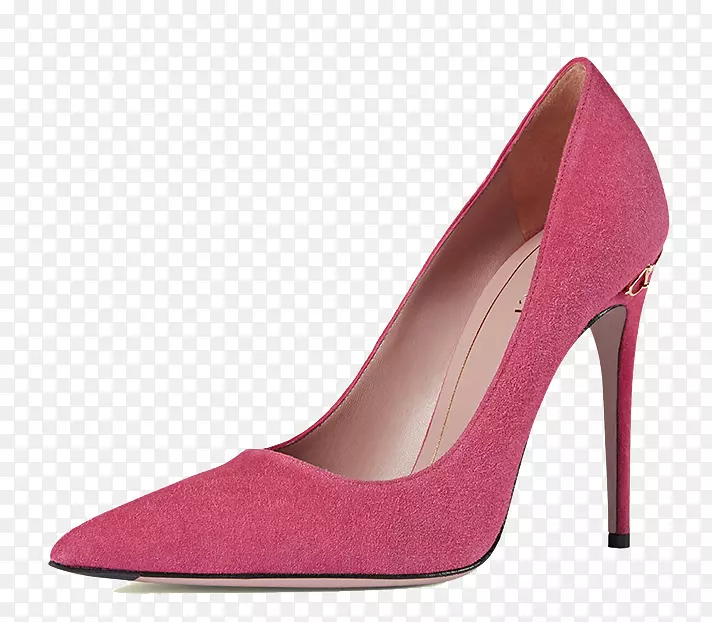 高跟鞋玫瑰粉红色红玫瑰红色高跟鞋