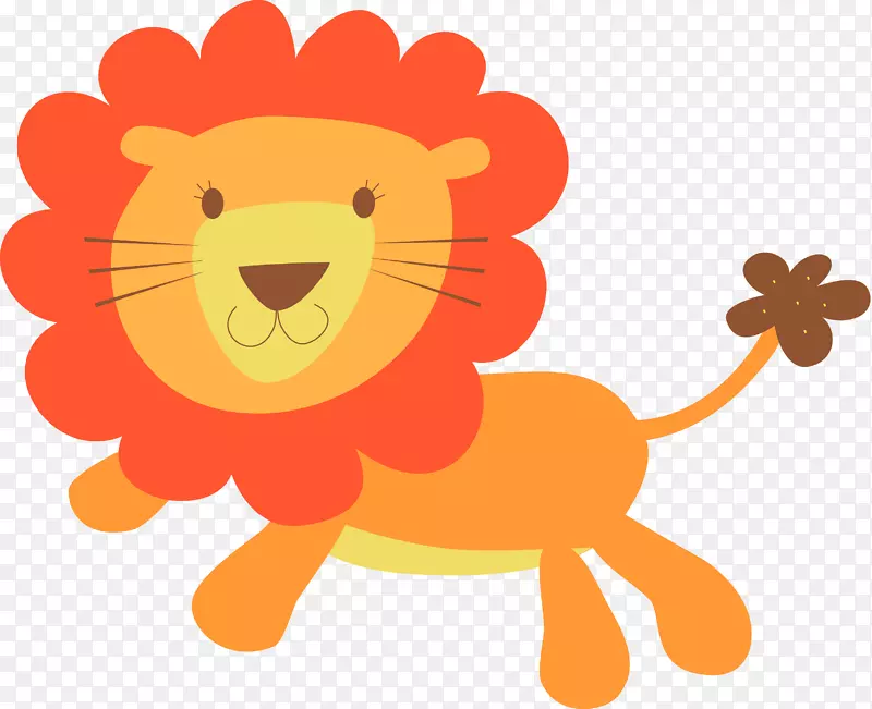刀疤狮子免费内容剪辑艺术-害怕的狮子剪贴画
