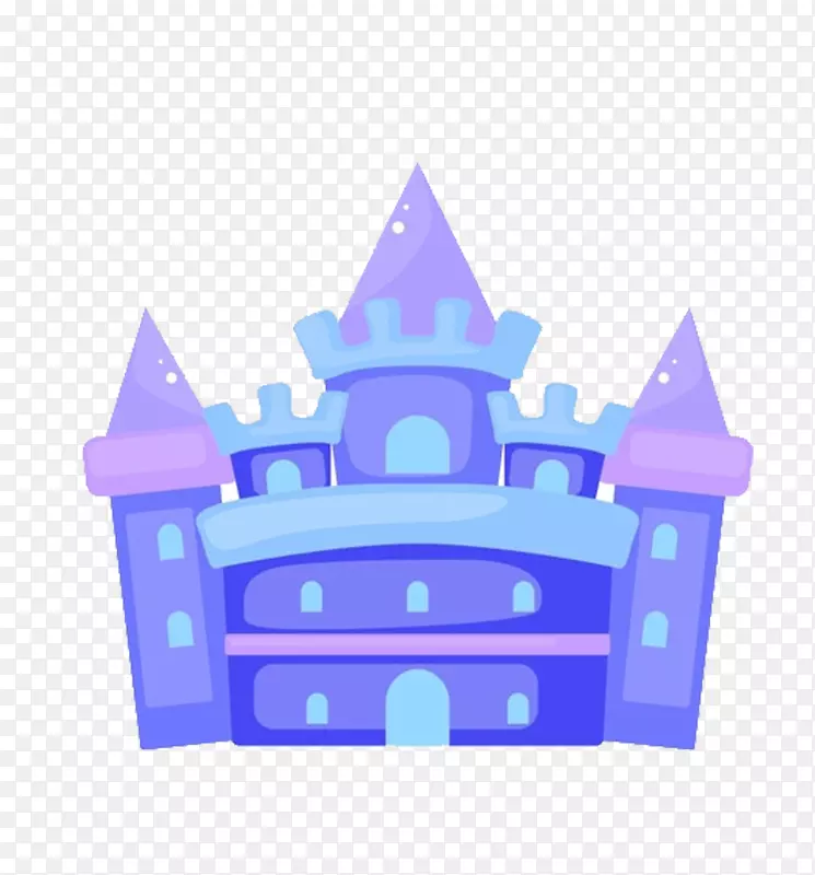 卡通城堡-蓝色梦幻城堡卡通片