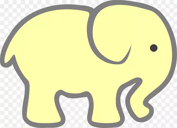 白象礼品交换免费内容剪贴画-大象模版