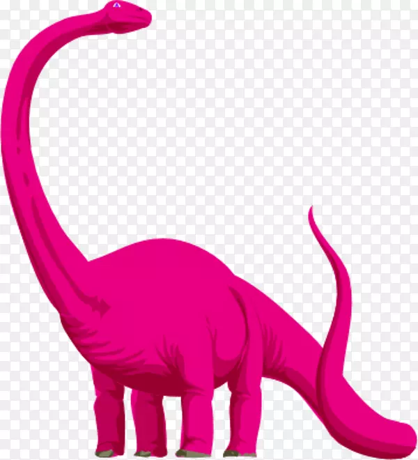 三角龙城恐龙剪贴画-粉红恐龙剪贴画