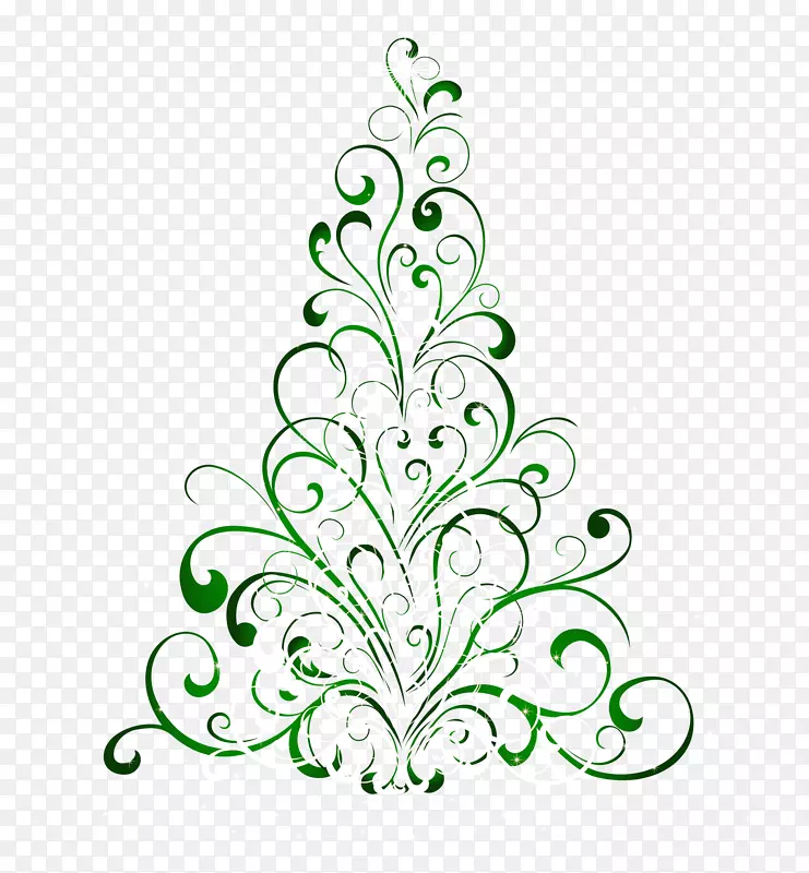 圣诞树免费内容剪贴画-圣诞绿色剪贴画