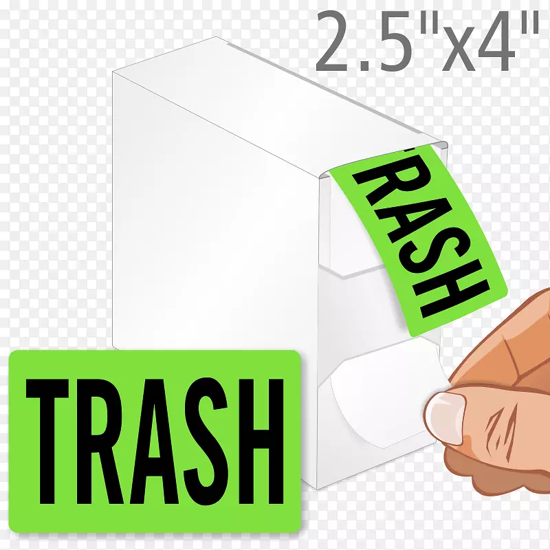 废纸回收符号标签废物回收标志可打印