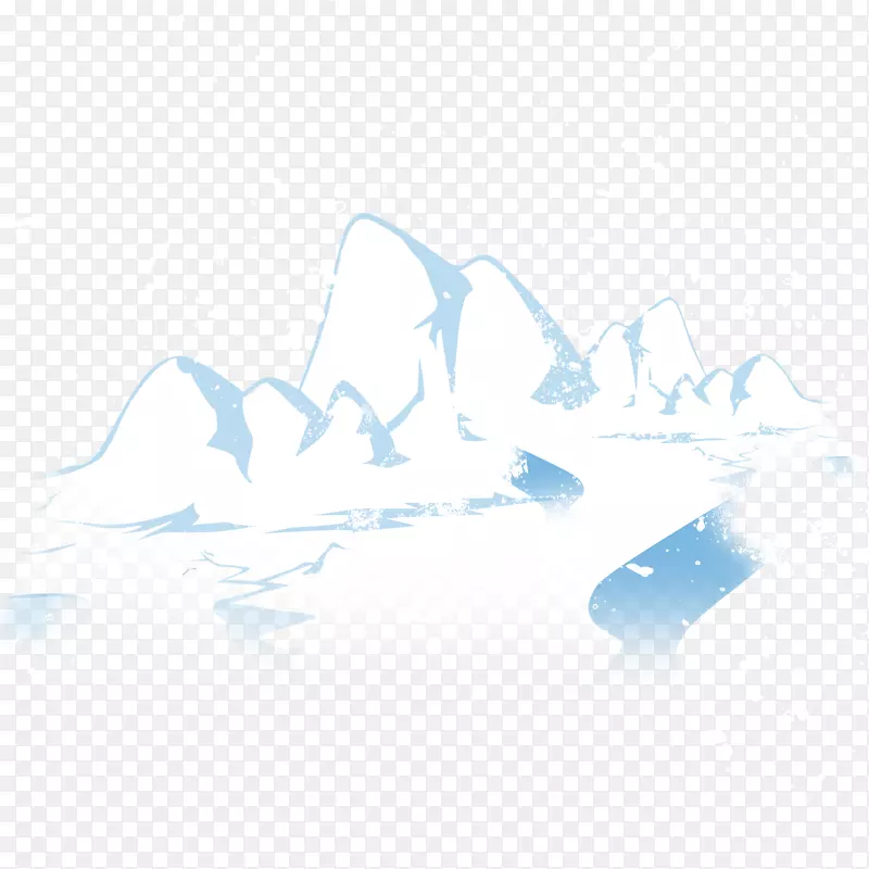 蓝天图案-冰山免费图像扣