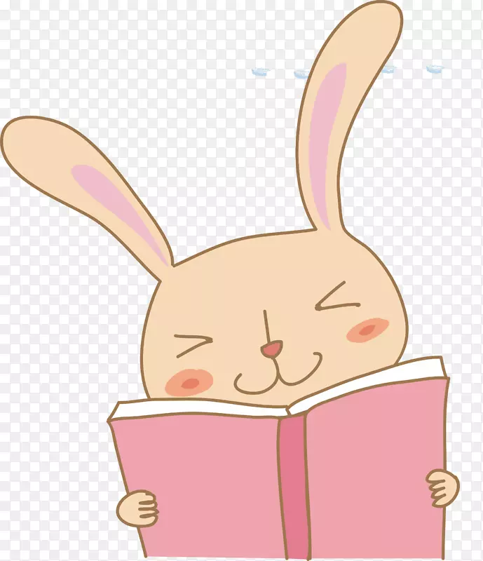兔粉红兔子阅读