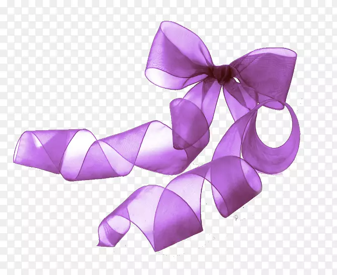 紫丝带图标-紫色缎带蝴蝶结