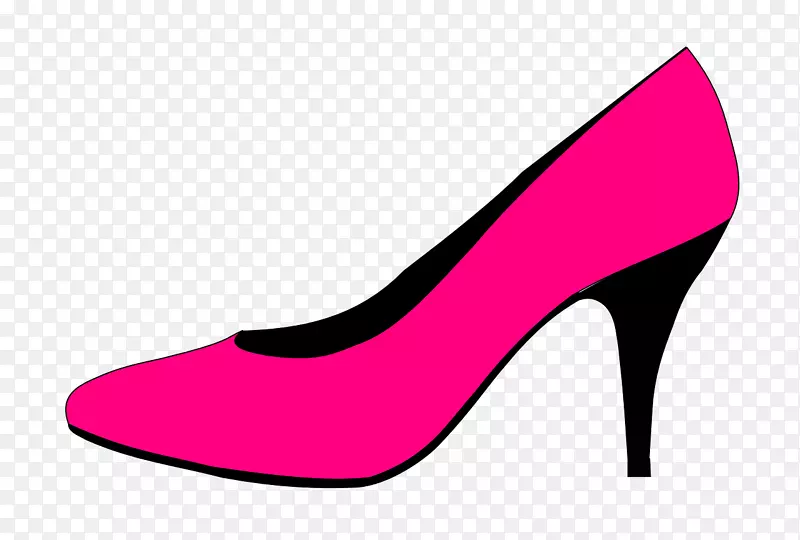 高跟鞋庭院鞋夹艺术.粉红色高跟鞋
