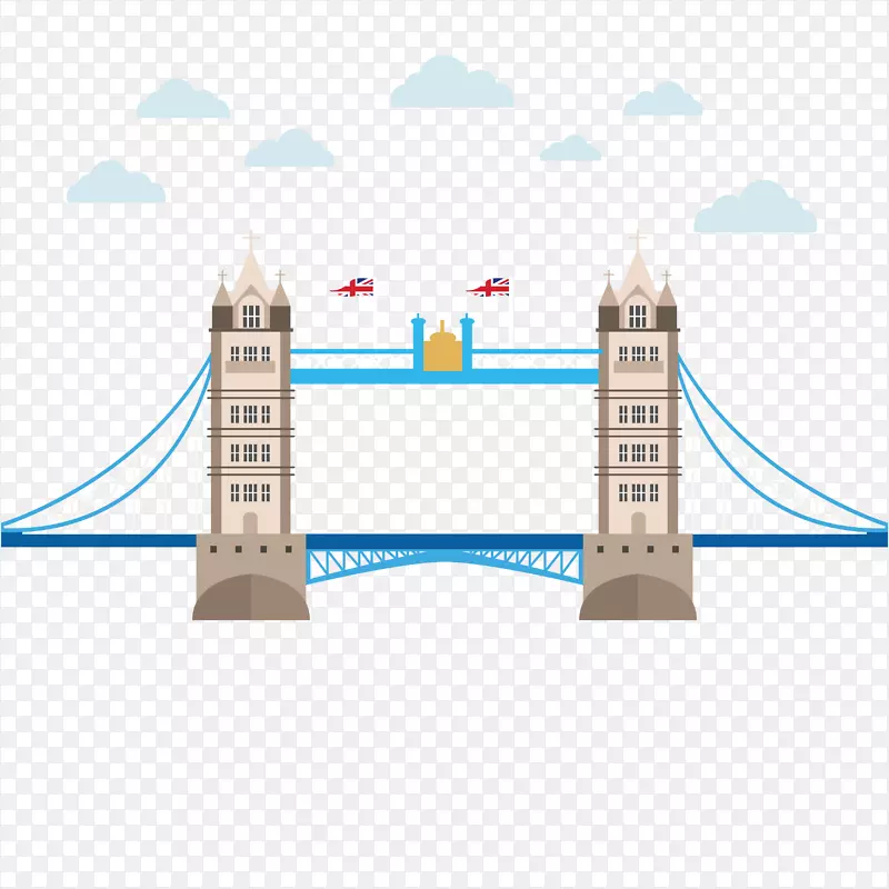 伦敦塔桥-创意载体材料塔桥