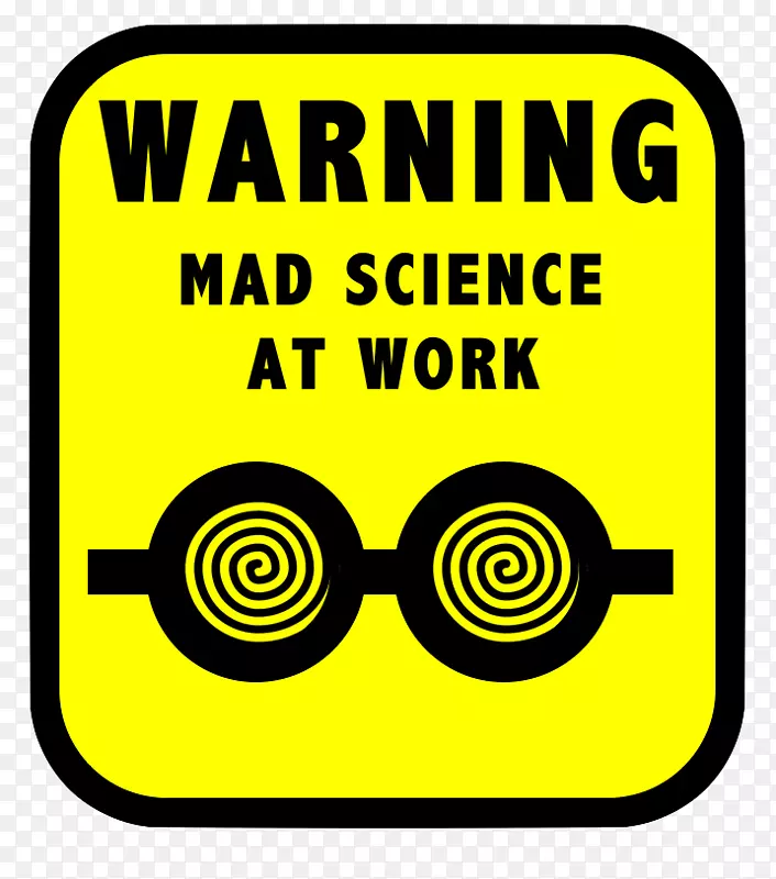 疯狂科学家实验室科学剪辑艺术疯狂的科学剪贴画
