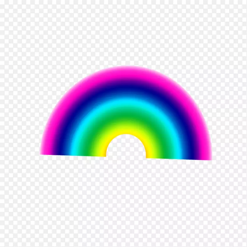 文字图形设计圆圈字体-彩虹