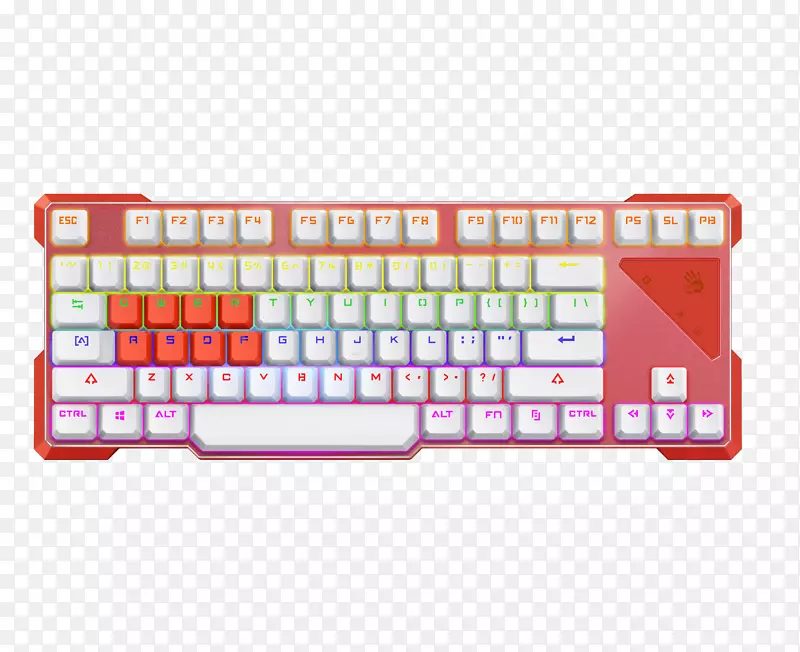 电脑键盘电脑鼠标键盘背光usb红键盘