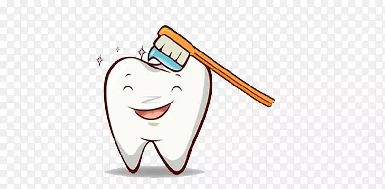刷牙牙刷人牙科学.卡通牙齿图案