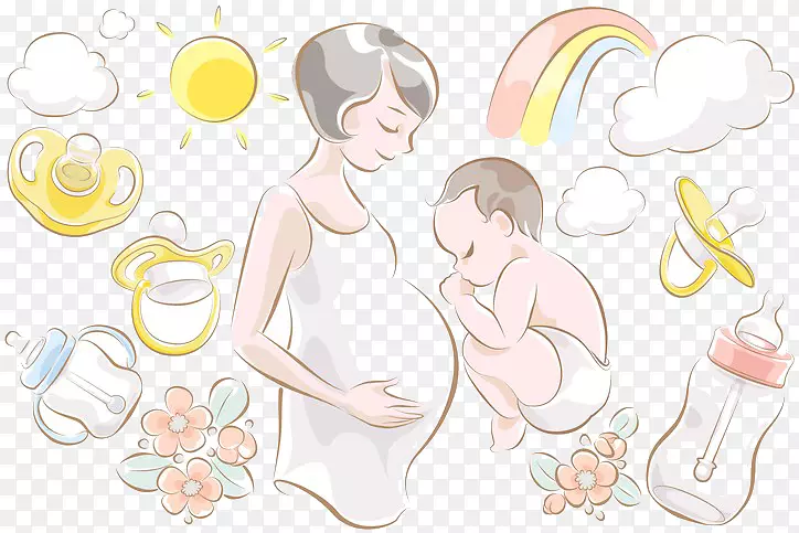 妊娠症状、胚胎月、产科和妇科-睡眠婴儿