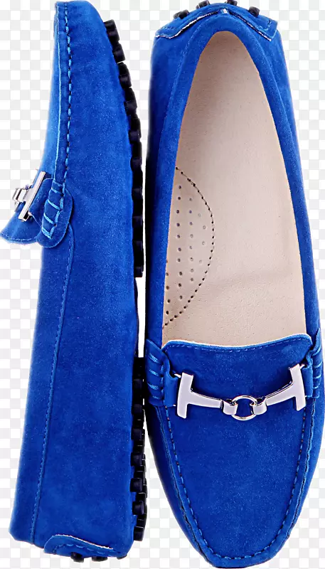 羊皮鞋-蓝色鞋