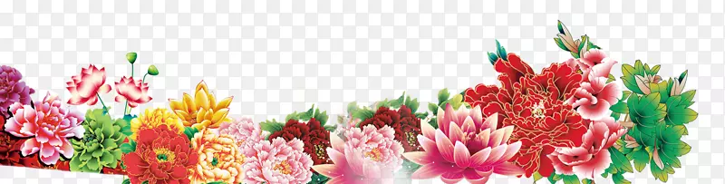 花卉图案花瓣开花植物墙纸-牡丹