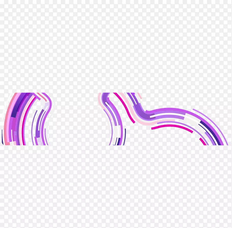 曲线-科幻小说紫色弧线